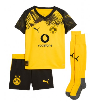 Borussia Dortmund Maximilian Beier #14 Hjemmebanetrøje Børn 2025-26 Kortærmet (+ Korte bukser)